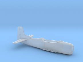 T-28B-200scale-01-InFlight-AirFrame in Clear Ultra Fine Detail Plastic