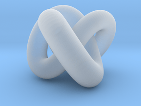 Torus Knot 01 in Clear Ultra Fine Detail Plastic