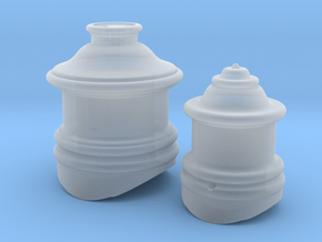 On30 Fluted Domes for Bachmann Inside Framed 4-4-0 in Clear Ultra Fine Detail Plastic