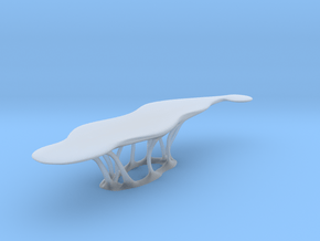 curved table_printed in Clear Ultra Fine Detail Plastic