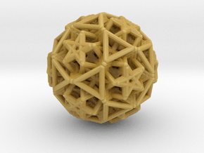 Hedron star Family Version 2 in Tan Fine Detail Plastic