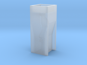 Cuvette pendant - Erlenmeyer inside in Clear Ultra Fine Detail Plastic