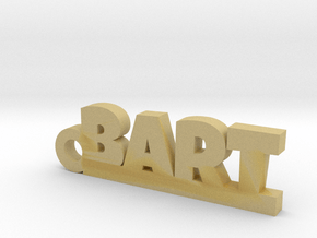 BART_keychain_Lucky in Natural Brass