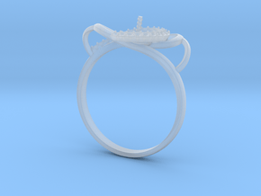 WOMEN RING 3D Printed Wax Resin - CAD-02 . in Clear Ultra Fine Detail Plastic