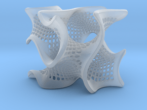 Perforated gyroid in Clear Ultra Fine Detail Plastic