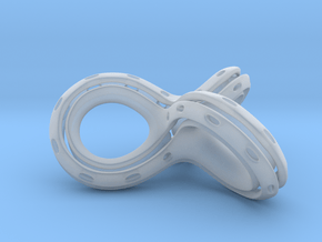 Topmod knot in Clear Ultra Fine Detail Plastic