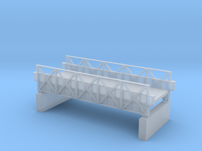 Skewed Bridge in Clear Ultra Fine Detail Plastic
