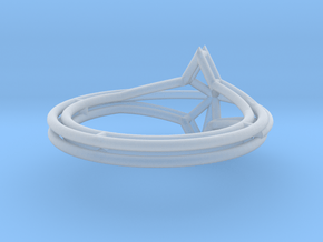 anello stellai filo c 12 giu in Clear Ultra Fine Detail Plastic