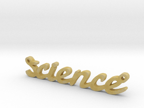 Science Pendant, So Cool in Tan Fine Detail Plastic
