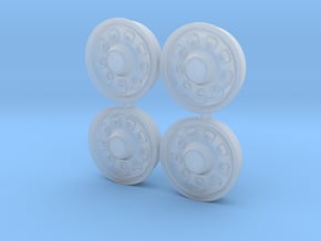 1/25 1969 Plymouth Satellite wheels in Clear Ultra Fine Detail Plastic