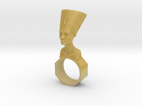 Nefertiti ring in Tan Fine Detail Plastic
