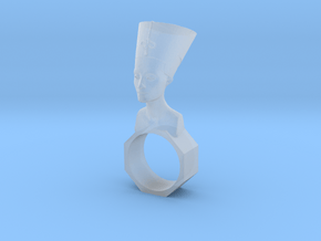 Nefertiti ring in Clear Ultra Fine Detail Plastic