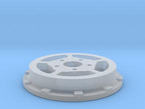 Challenger beatlock wheel front 0.1 in Clear Ultra Fine Detail Plastic
