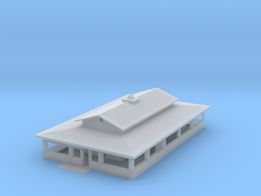Schoolhouse With Roof in Clear Ultra Fine Detail Plastic