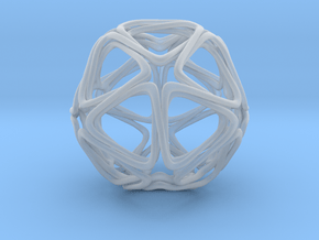 Icosahedron Looped  in Clear Ultra Fine Detail Plastic