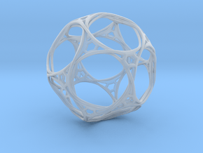 Looped docecahedron in Clear Ultra Fine Detail Plastic