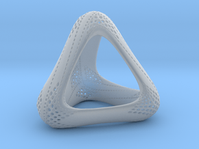 Perforated Tetrahedron  in Clear Ultra Fine Detail Plastic