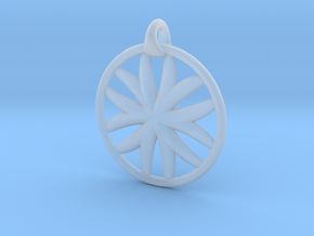 Flower of Life pendant type 1 in Clear Ultra Fine Detail Plastic
