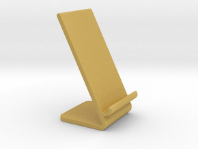 Wireless Phone Charging Stand in Tan Fine Detail Plastic