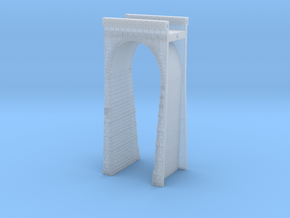 T-scale Stone Viaduct Section - 30mm Straight in Clear Ultra Fine Detail Plastic