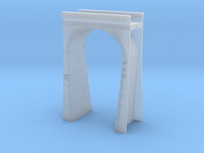 T-scale Stone Viaduct Section - 45mm Straight in Clear Ultra Fine Detail Plastic