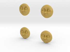 Character No 2 - Faces [H0/00] in Tan Fine Detail Plastic