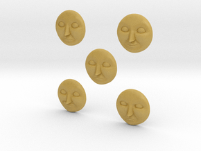 Character No 3 - Faces [H0/00] in Tan Fine Detail Plastic