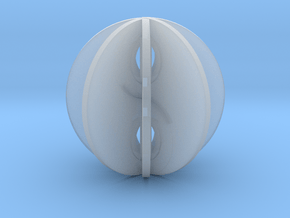 Yin yang sphere in Clear Ultra Fine Detail Plastic