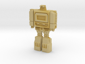 Retro Time Robot in Tan Fine Detail Plastic