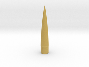 Nose Cone - 0.98 in - 5 to 1 von Karman in Tan Fine Detail Plastic