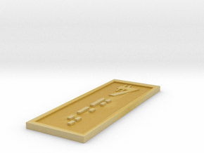 Star Wars Sabacc Solo Standard 7 Credit chip in Tan Fine Detail Plastic