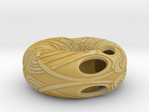 Celtic Knot on torus in Tan Fine Detail Plastic