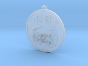 PhiThetaKappa Ornament in Clear Ultra Fine Detail Plastic