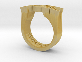PhiThetaKappa Ring Size 10.5 in Tan Fine Detail Plastic