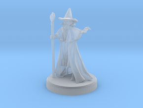 Wizard with pointy hat in Clear Ultra Fine Detail Plastic