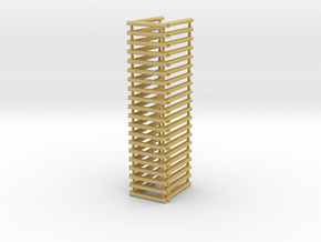 3D_UIC rubber gangways_10Pair in Tan Fine Detail Plastic