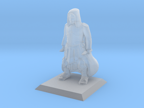 Human Cleric in Clear Ultra Fine Detail Plastic