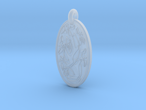 Sacred Tree/Tree of Life - Oval Pendant in Clear Ultra Fine Detail Plastic