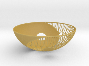 Yin Yang Bowl in Tan Fine Detail Plastic