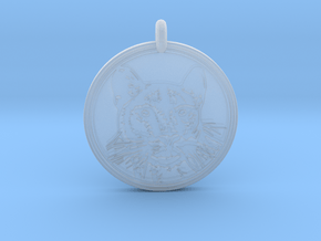 Cougar Animal Totem  Pendant in Clear Ultra Fine Detail Plastic
