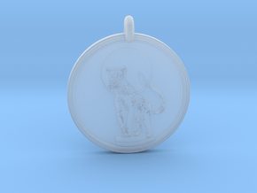 Cougar Animal Totem  Pendant  2 in Clear Ultra Fine Detail Plastic