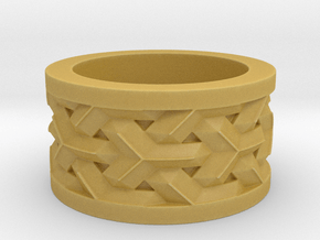 woven ring in Tan Fine Detail Plastic