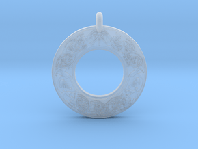 Brigantia Annulus Donut Pendant in Clear Ultra Fine Detail Plastic