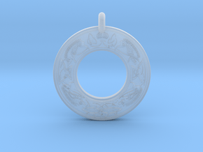 Cerridwen Celtic Goddess Annulus Donut Pendant in Clear Ultra Fine Detail Plastic