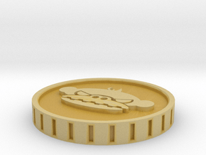 AngryMonday Twitch Coin in Tan Fine Detail Plastic