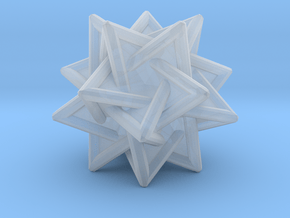 Tetrahedra Compound in Clear Ultra Fine Detail Plastic