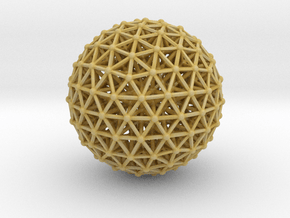 Geodesic • Two-layer Sphere in Tan Fine Detail Plastic