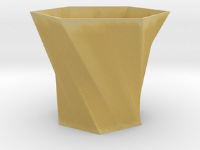 Simple vase in Tan Fine Detail Plastic