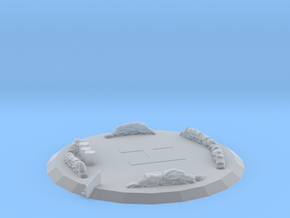 Large Medical Landing Pad in Clear Ultra Fine Detail Plastic