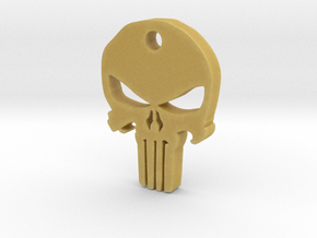 Punisher Pendant in Tan Fine Detail Plastic